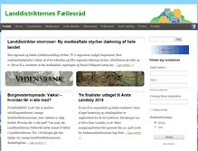 Tablet Screenshot of landdistrikterne.dk